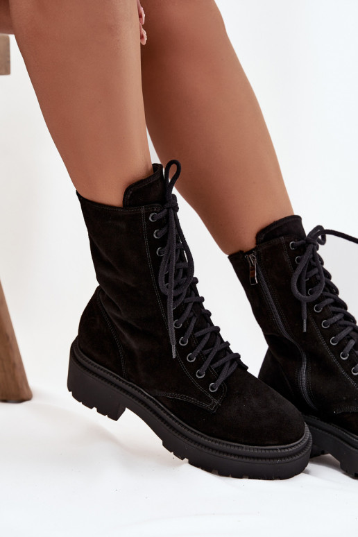 Enkellaarsjes voor Inerknemers DamesOpturalnego van suède opInarmen Zazoo 4213 zInart