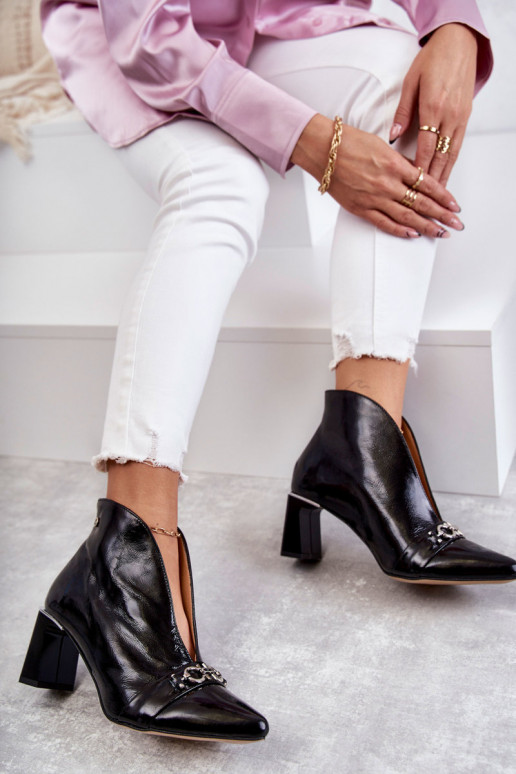 Leer Laarzen met hakken Het heeftciejka zInart 05262-01