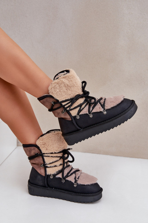 SneeuIn laarzen Dames met bont D.Franklin DFSH370012 zInart