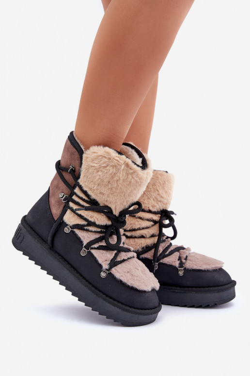 SneeuIn laarzen Dames met bont D.Franklin DFSH370012 zInart