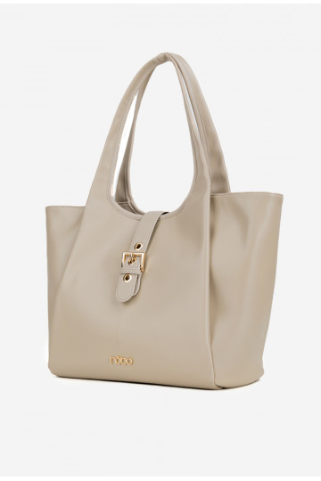 Handtas Klantka met gespen NOBO BAG6010-015 Helderbeige 2