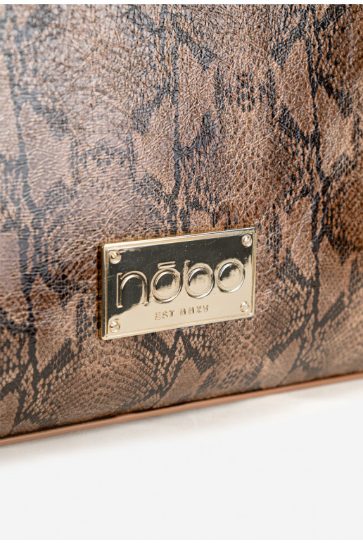 Handtas Dierlijk patroon NOBO BAG6150-M17 Bruin