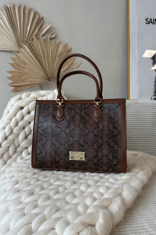 Handtas Dierlijk patroon NOBO BAG6150-M17 Bruin