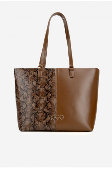 Handtas Klantka Dierlijk patroon NOBO BAG5740-M17 Bruin