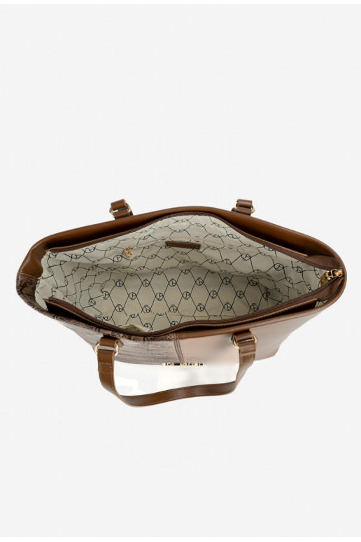 Handtas Klantka Dierlijk patroon NOBO BAG5740-M17 Bruin