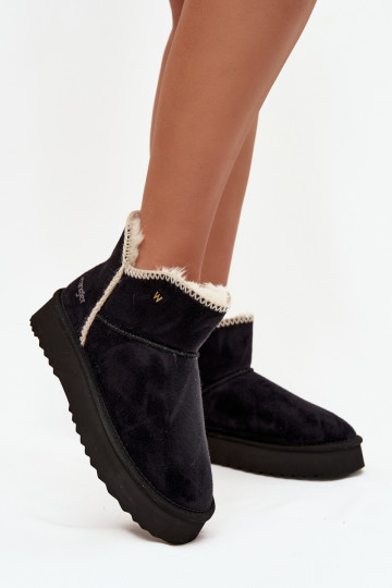Dames sneeuwlaarzen met platform Wrangler 20253093.25Y zwarte kleur 2