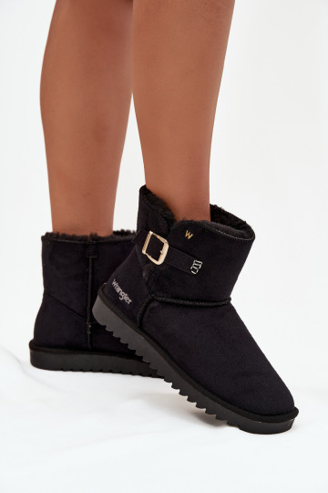 Dames sneeuwlaarzen met gespen Wrangler 20253091.25Y zwarte kleur