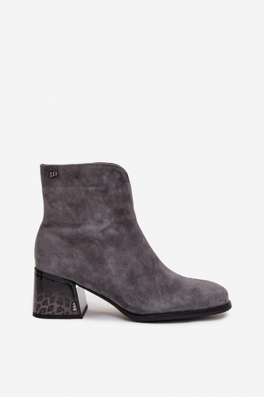 DameslaarzenOpturalnego van suèdeu met hakken opInarmen Vinceza 66806 grijs