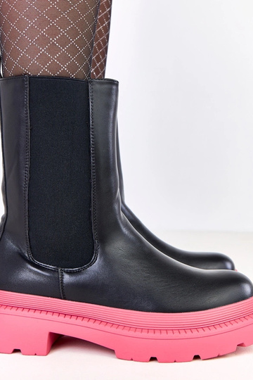 Zwarte enkellaarsjes met... 2