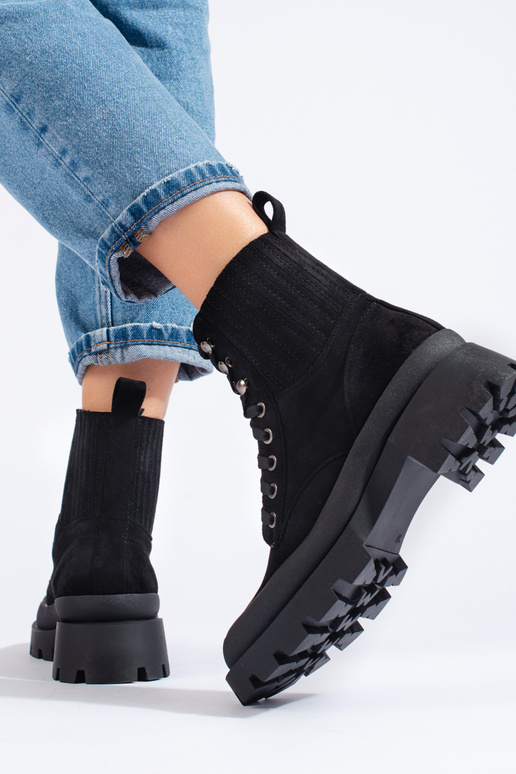 zInart gebonden van suède laarzen