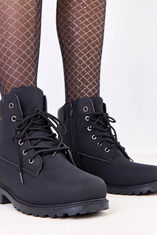 Zwarte warme sneakers voor vrouwen...