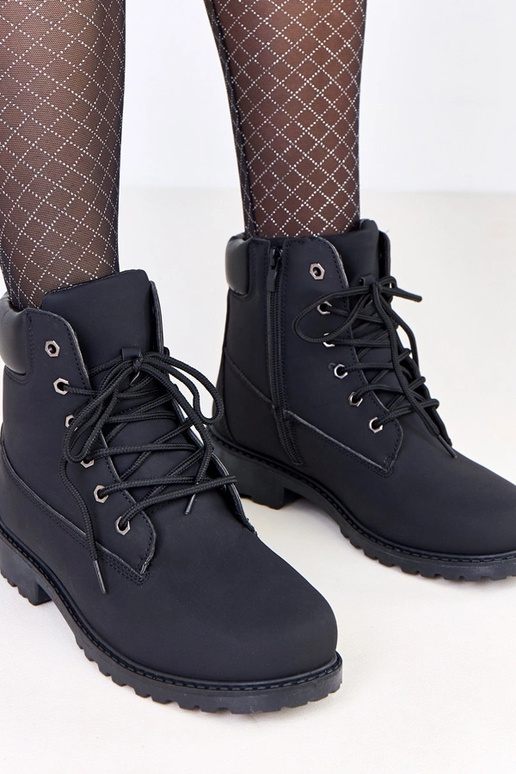 Zwarte warme sneakers voor vrouwen...