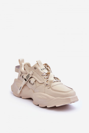 Sportieve schoenen GOE MM2N4015 in zandkleur