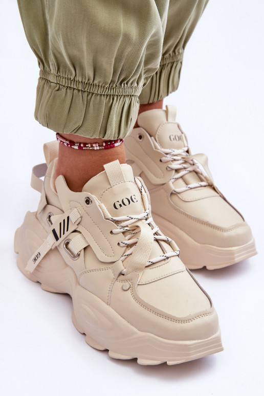 sportschoenen Sneakers model schoenen GOE MM2N4015 beige