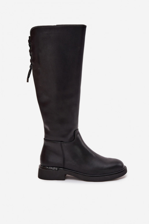 opInarmen dameslaarzenOpturalnej Skóry met brede hakken Vinceza 66822 zInart