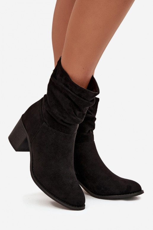 Dameslaarzen Met ruches met hakken S.Barski HY52-516 zInart