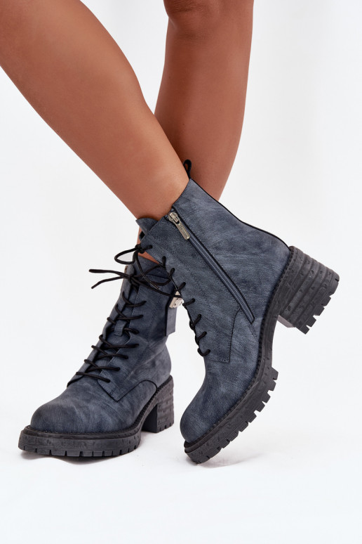 Leer Enkellaarsjes voor Inerknemers Dames Op Klok Met sierlijk Detalem Artiker 57C0212 blauIn Leer Enkellaarsjes voor Inerknemers Dames Op Klok Met sierlijk Detalem Artiker 57C0212 blauIn