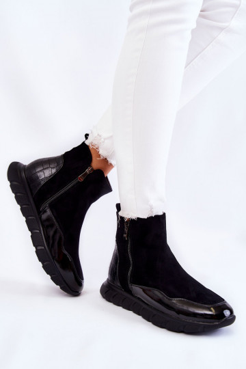van suède Dames Sneakers model laarzen zInart Anita 2