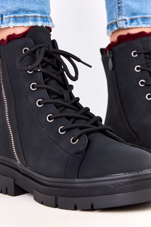 Zwarte dames werklaarzen van kunstmat...