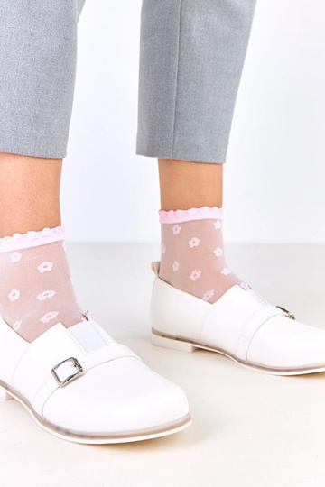 Witte dames enkellaarsjes...