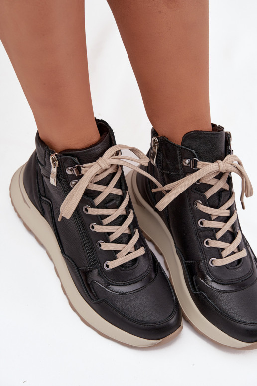 Laarzen Sportieve stijl Dames met platformOpturalnej Skóry Zazoo Z1239 zInart