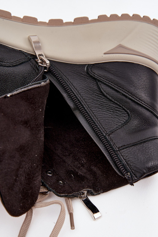 Laarzen Sportieve stijl Dames met platformOpturalnej Skóry Zazoo Z1239 zInart