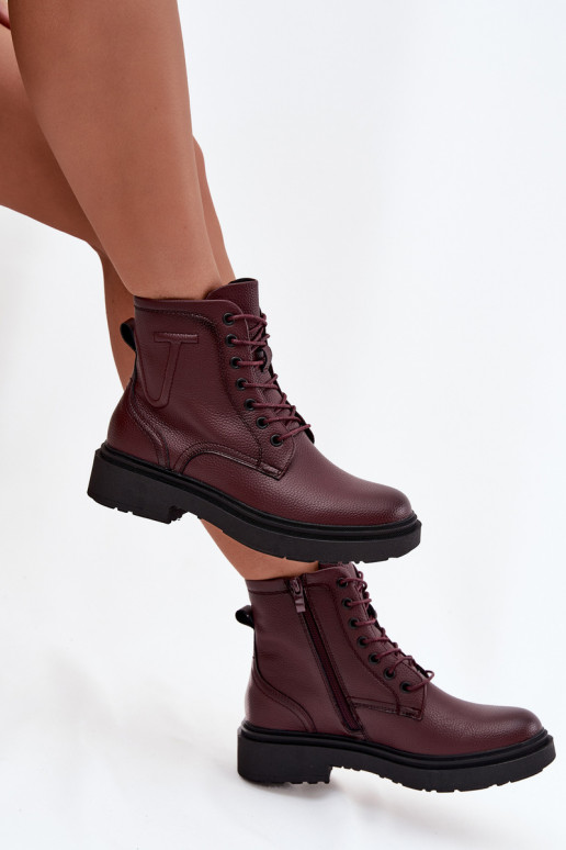 opInarmen DameslaarzenOpturalnej Skóry Sergio Leone BT25248-S bordeaux