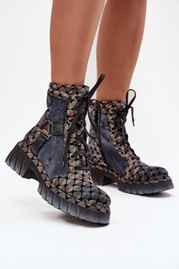 Leer Enkellaarsjes voor Inerknemers Dames Het heeftciejka 07072-03 Verschillende kleuren 2