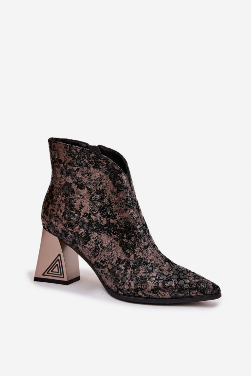 Leer Dameslaarzen D&A CR52-679 zInart