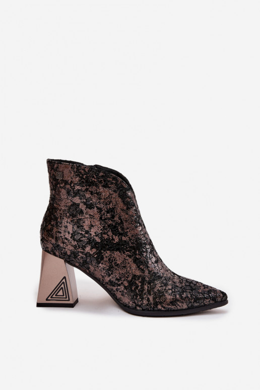 Leer Dameslaarzen D&A CR52-679 zInart