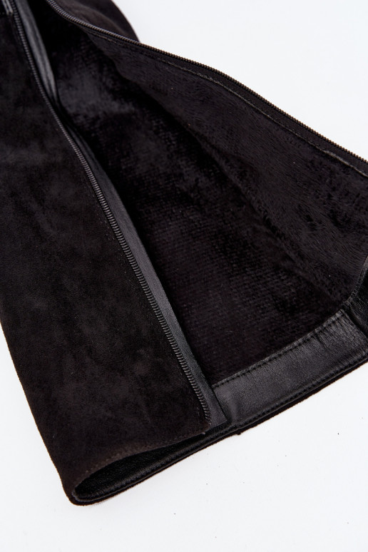 dameslaarzen met hakken met gouden gespen opInarmen zInart Seraphine