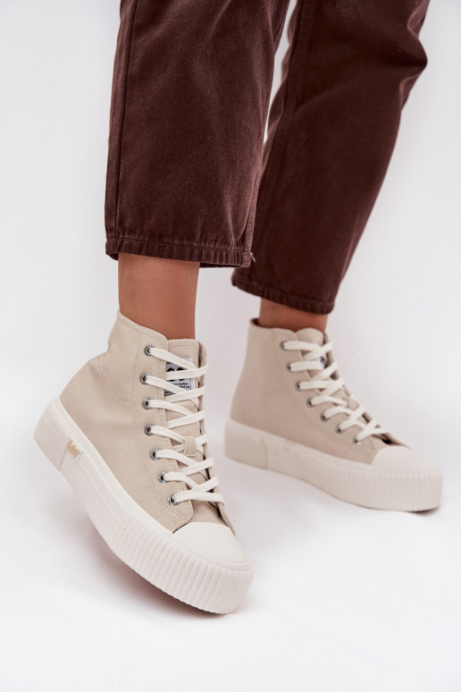 Vrijetijdsschoenen met platform LEE 50253002.35E ISLA INOMEN MID beige