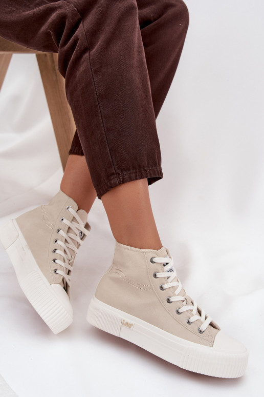 Vrijetijdsschoenen met platform LEE 50253002.35E ISLA INOMEN MID beige