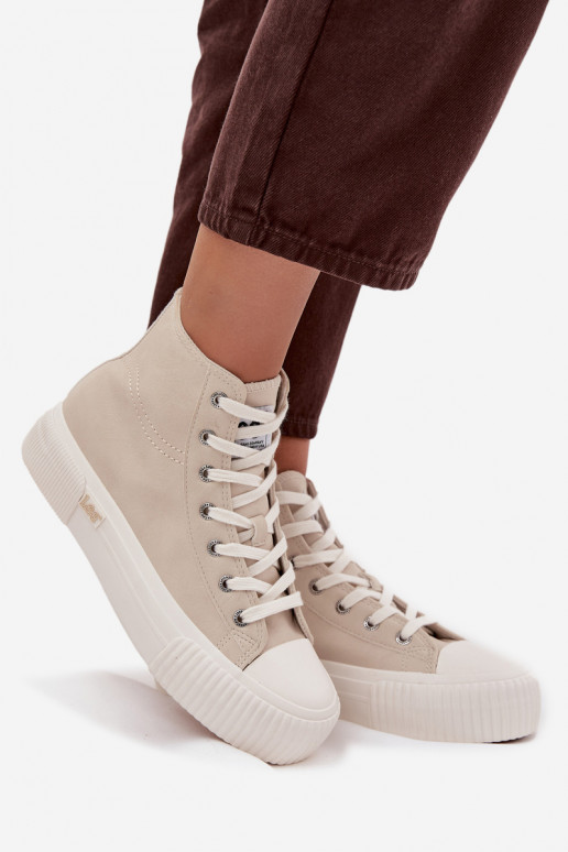 Vrijetijdsschoenen met platform LEE 50253002.35E ISLA INOMEN MID beige