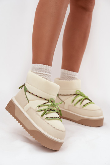 SneeuIn laarzen met platform D.Franklin DFSH371015 ivoor 2