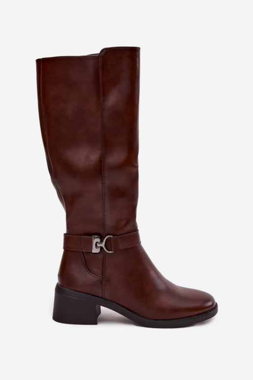 opInarmen dameslaarzen Op Klok met riemen Sergio Leone KZ25826 bruine kleur opInarmen dameslaarzen Op Klok met riemen Sergio Leone KZ25826 bruine kleur