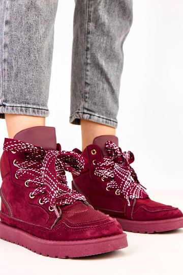 Kersenrode hoge sportieve...