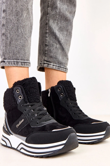 Zwarte hoge warme sportieve... 2