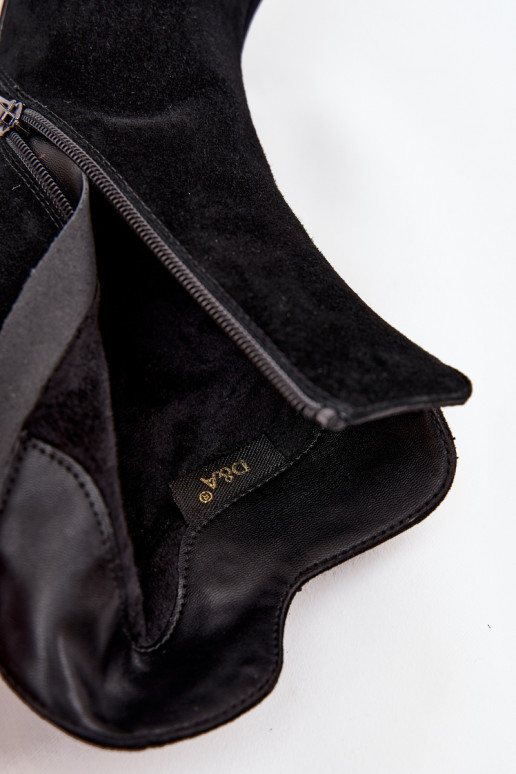 van suède Dameslaarzen met ornamenten D&A CR52-686 zInart