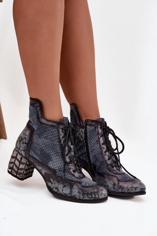 Leer Dameslaarzen Het heeftciejka 06989-03 grijs