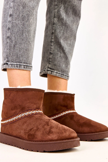 Bruine lage sneeuwlaarzen... 2