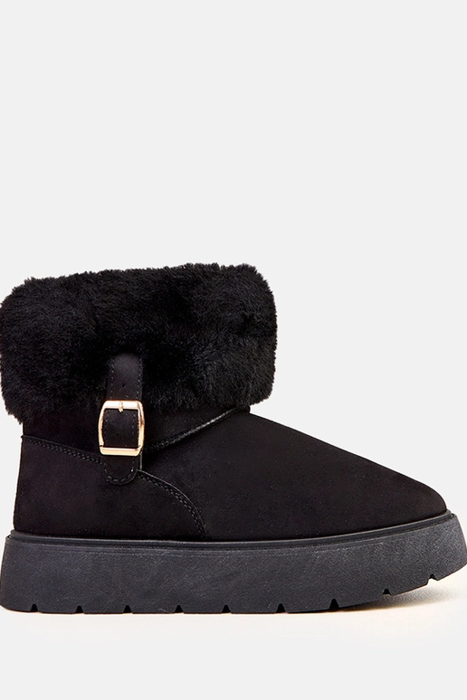 Zwarte sneeuwlaarzen met platform...