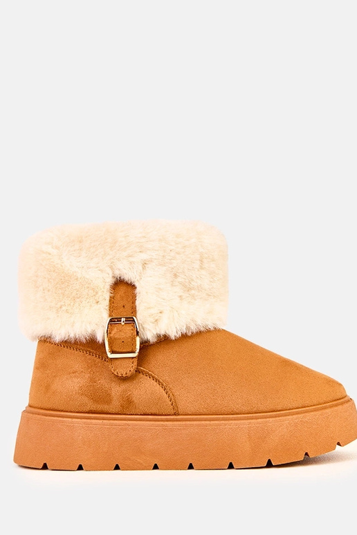 Bruine sneeuwlaarzen met platform...