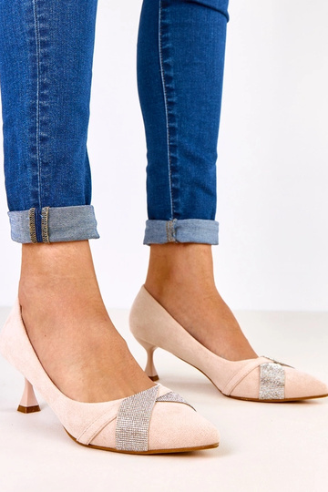 Zandkleurige hoge hakken... 2