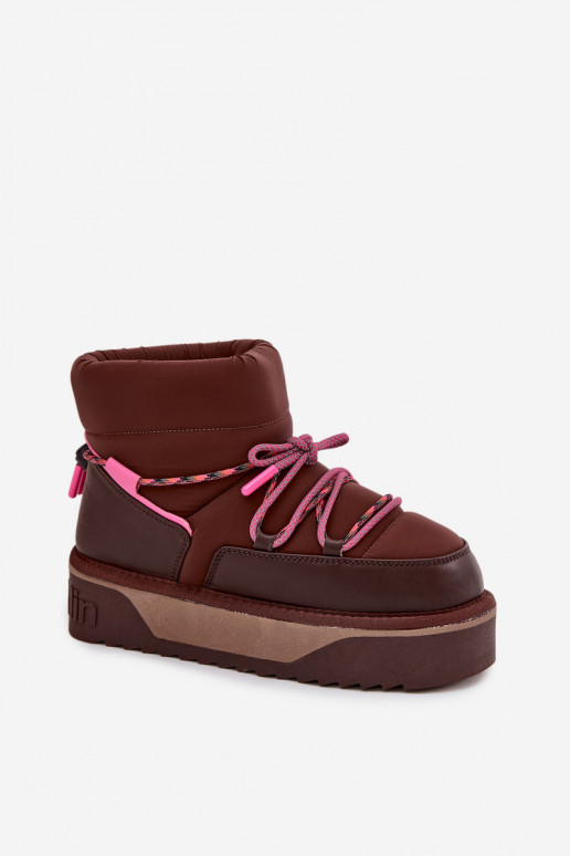 SneeuIn laarzen met platform D.Franklin DFSH371015 CzekoladoIne