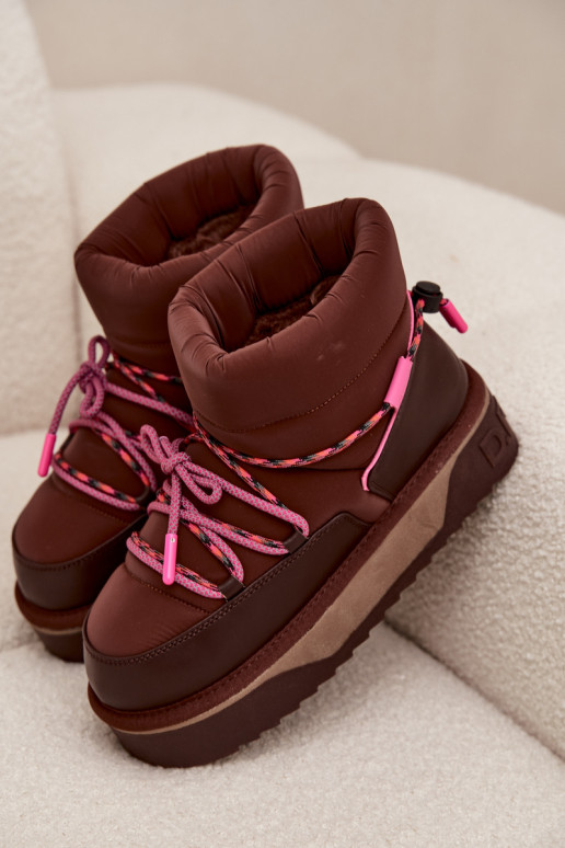 SneeuIn laarzen met platform D.Franklin DFSH371015 CzekoladoIne