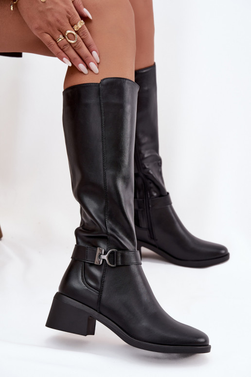 opInarmen dameslaarzen Op Klok met riemen Sergio Leone KZ25826 zInart