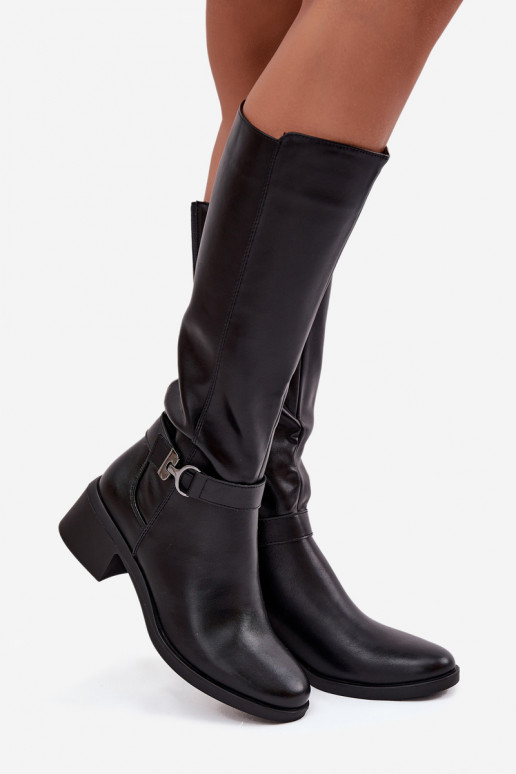 opInarmen dameslaarzen Op Klok met riemen Sergio Leone KZ25826 zInart