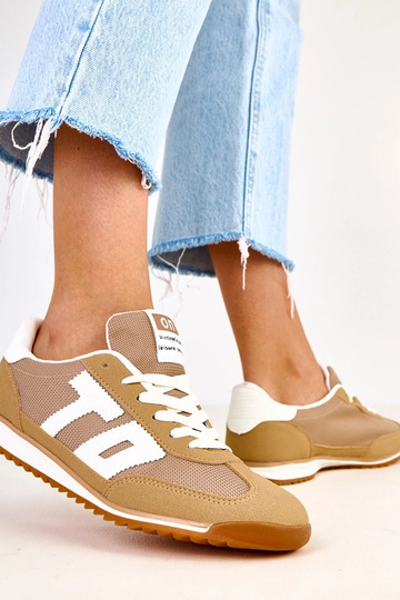 Groene sportschoenen met witte elementen, Ainslie 2