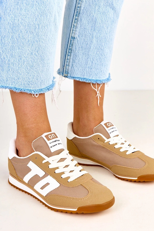 Groene sportschoenen met witte...